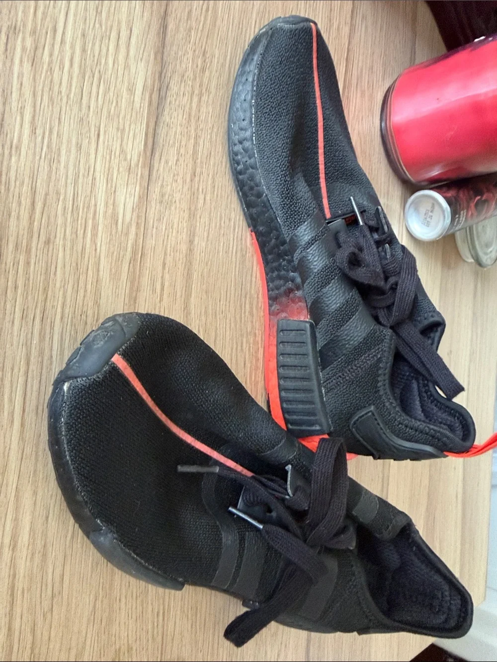 Adidas Star Wars Unisex Black Sneakers with Red Stripe
